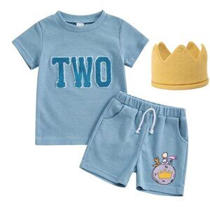 The Little Prince Outfit Second Birthday Clothes Shirt Shorts Clothes